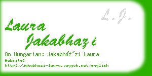 laura jakabhazi business card